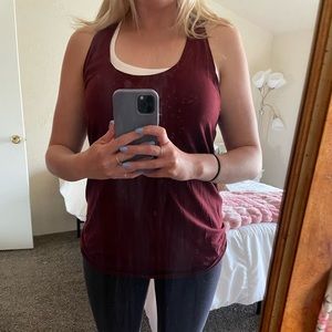Lululemon maroon tank. Size XL
